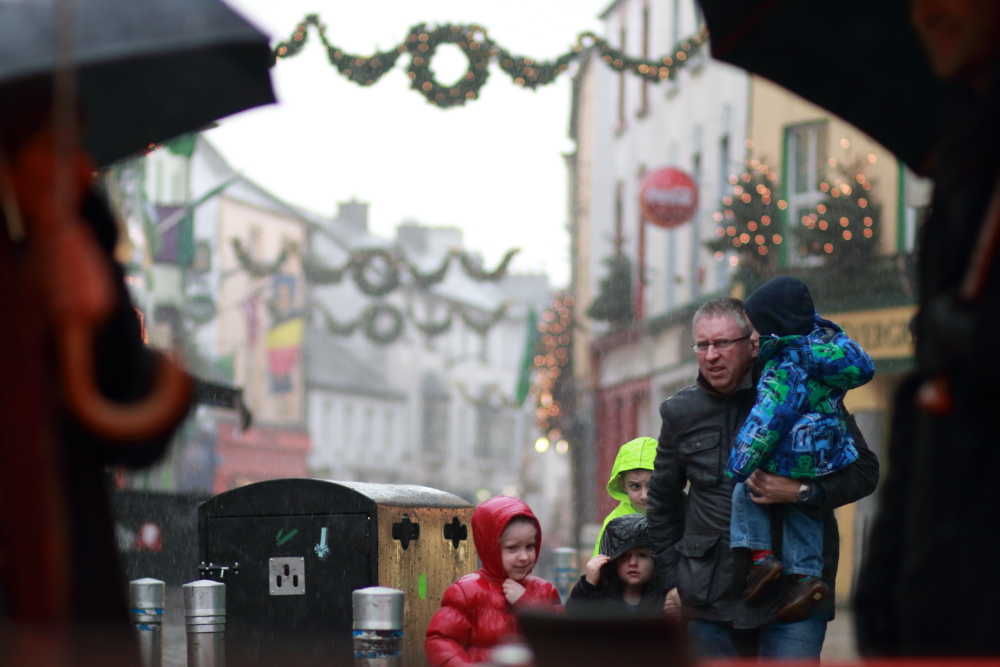 Galway, street style, galway fashion, rain